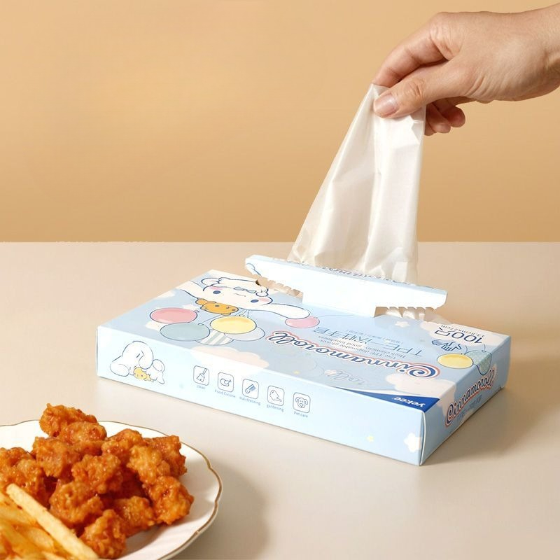 Kitchen Baking Products - Cute Sanrio Cinnamoroll Disposable Gloves TPE