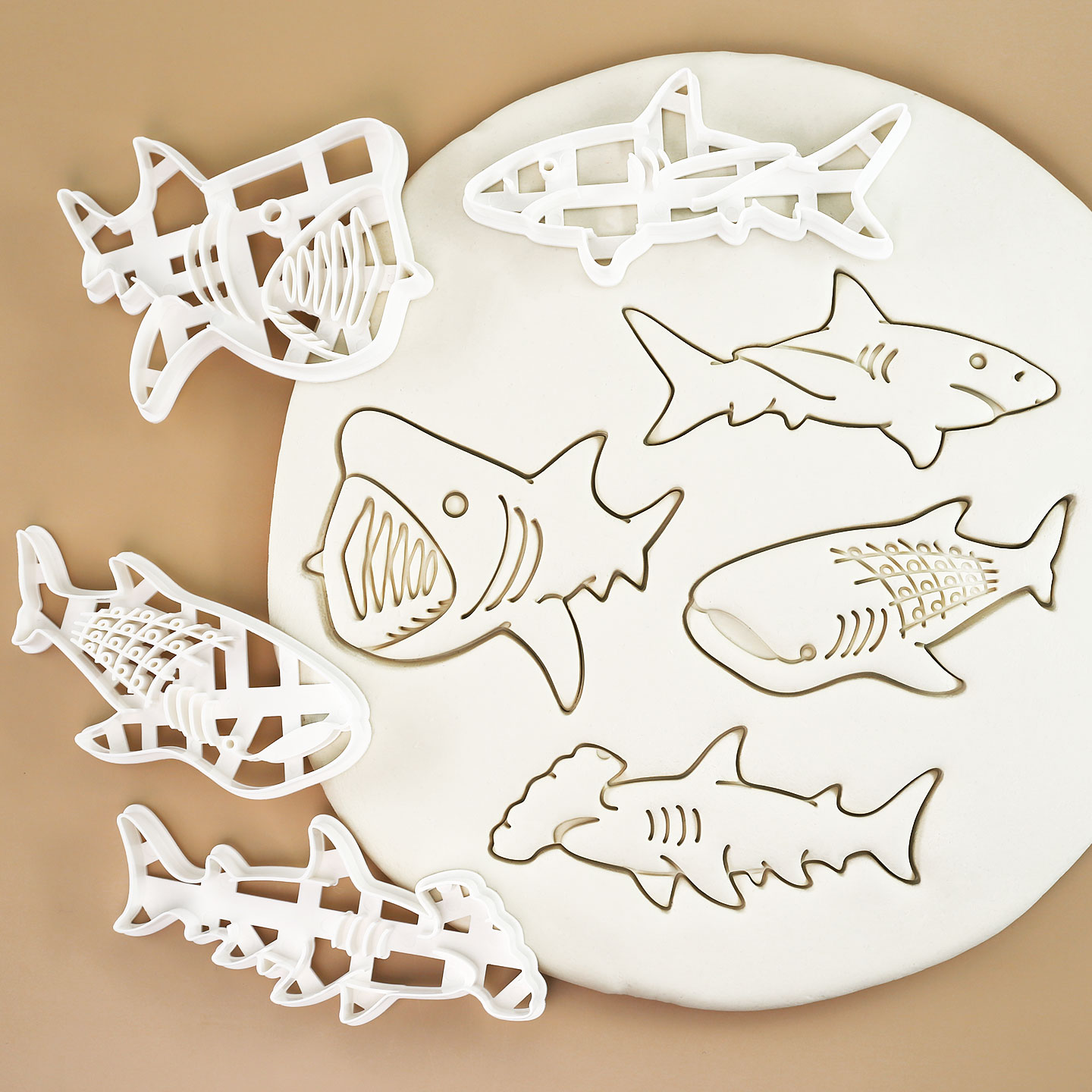 1 Pc/4 Pcs Shark Cookie Cutter - đánh giá và giá Kitchen Baking Cookies