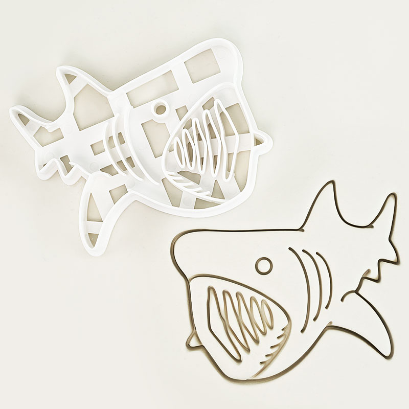 1 Pc/4 Pcs Shark Cookie Cutter - đánh giá và giá Kitchen Baking Cookies