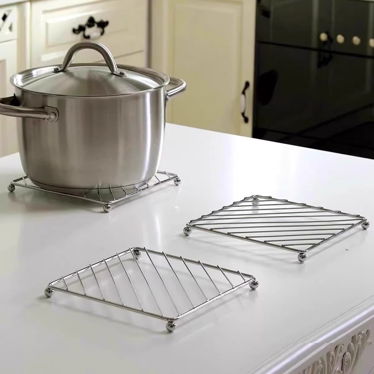 Metal Heat Insulation Trivet S - đánh giá và giá Kitchen Baking Pan Organizer