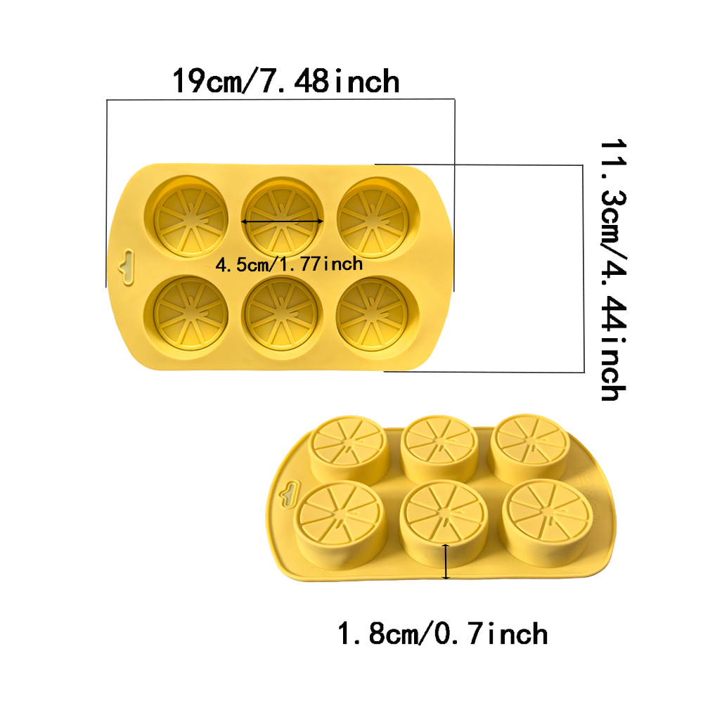 1pc 6-cavity lemon shaped sili - đánh giá và giá Kitchen Baking Cookies