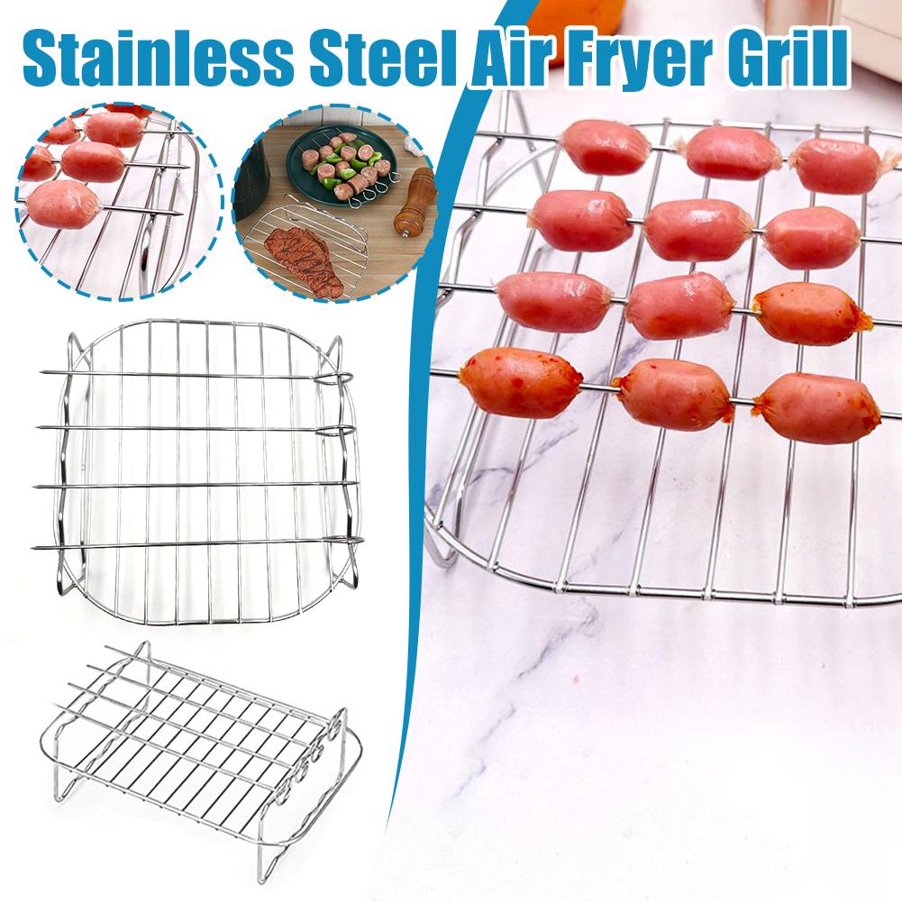 Stainless Steel Air Fryer Bask - đánh giá và giá Kitchen Baking Pan Organizer