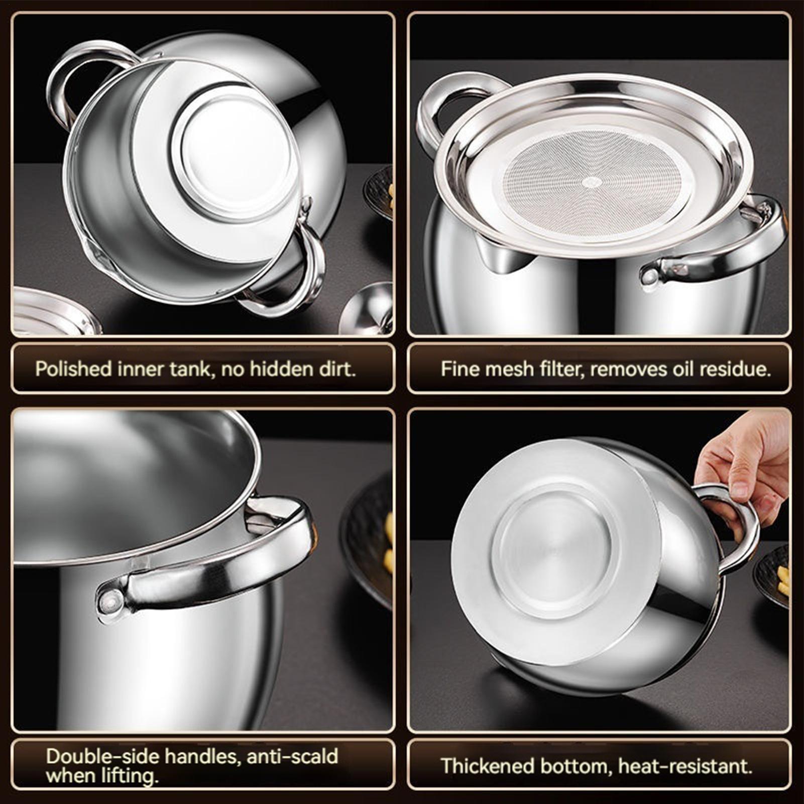 Grease Container Stainless Ste - đánh giá và giá Kitchen Baking Canisters