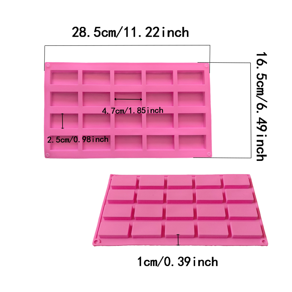 1pc 20 cavity rectangular sili - đánh giá và giá Kitchen Baking Cookies
