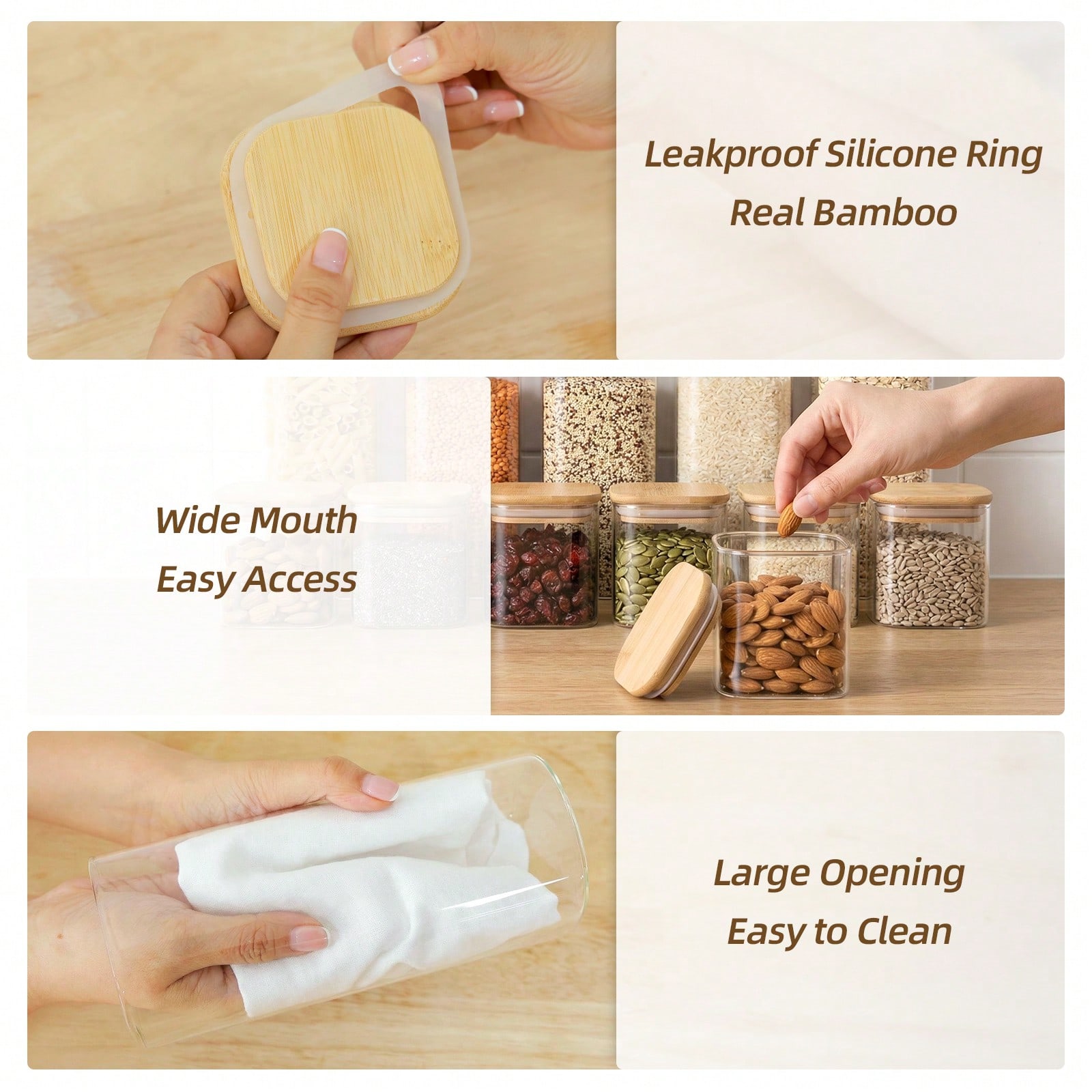 12pcs Glass Food Storage Conta - đánh giá và giá Kitchen Baking Canisters