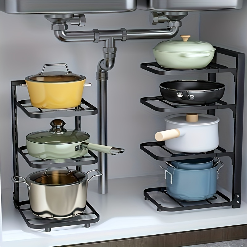 Adjustable Pot Rack Organizer, - đánh giá và giá Kitchen Baking Pan Organizer