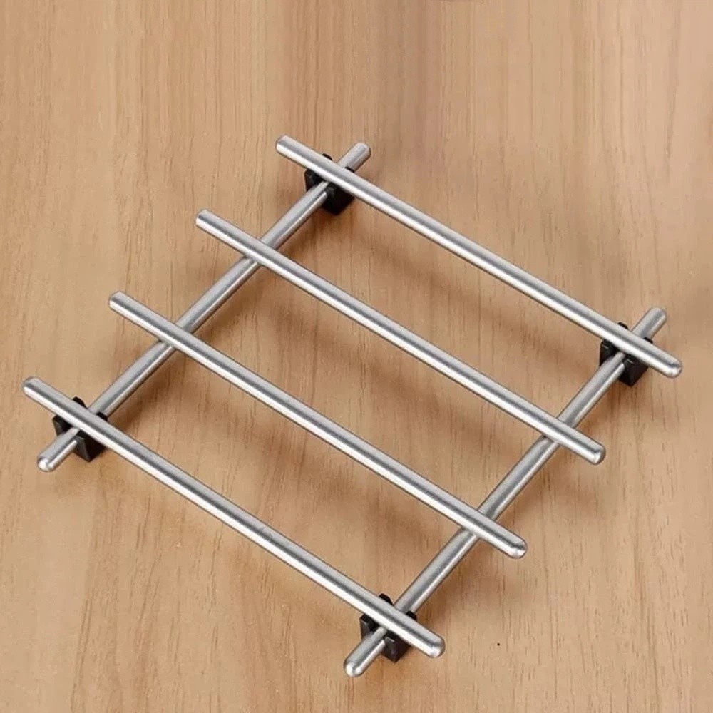 Non-Slip Feet Stainless Steel  - đánh giá và giá Kitchen Baking Pan Organizer