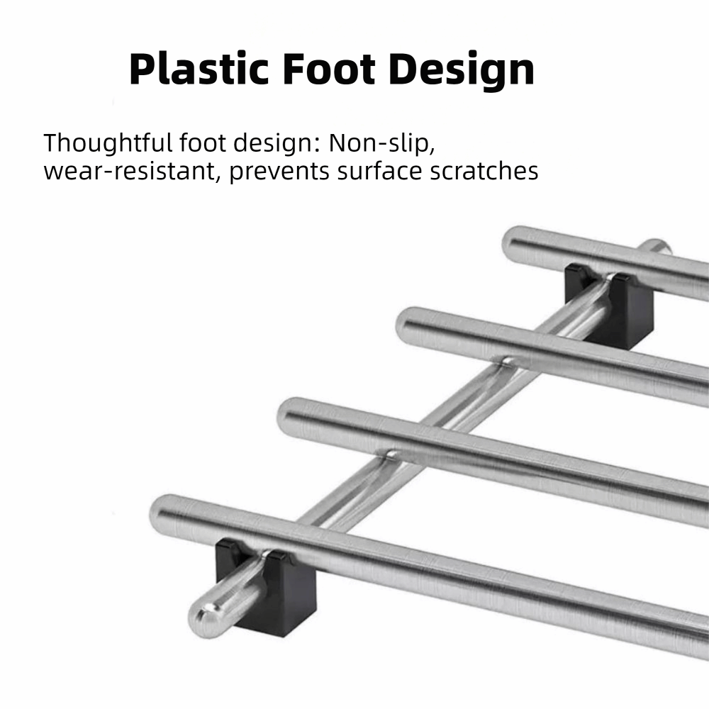 Non-Slip Feet Stainless Steel  - đánh giá và giá Kitchen Baking Pan Organizer