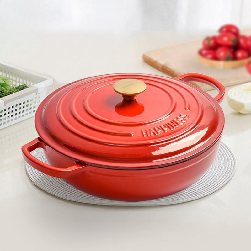 30cm Enamel Cast Iron Round Du - đánh giá và giá Bread Baking Kitchen Utensils