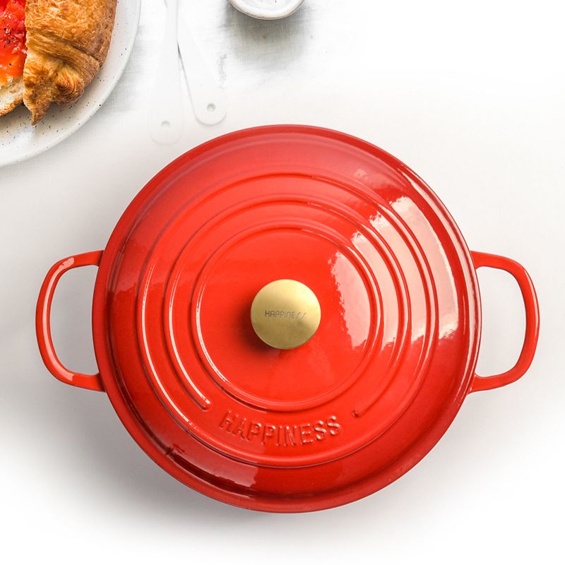 30cm Enamel Cast Iron Round Du - đánh giá và giá Bread Baking Kitchen Utensils