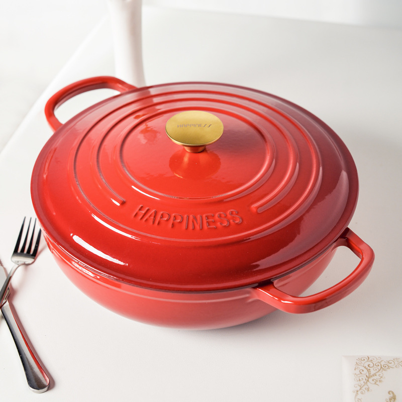 30cm Enamel Cast Iron Round Du - đánh giá và giá Bread Baking Kitchen Utensils