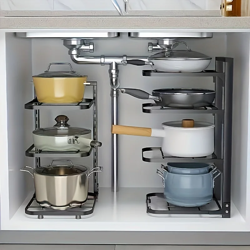 Adjustable Pot Rack Organizer, - đánh giá và giá Kitchen Baking Pan Organizer