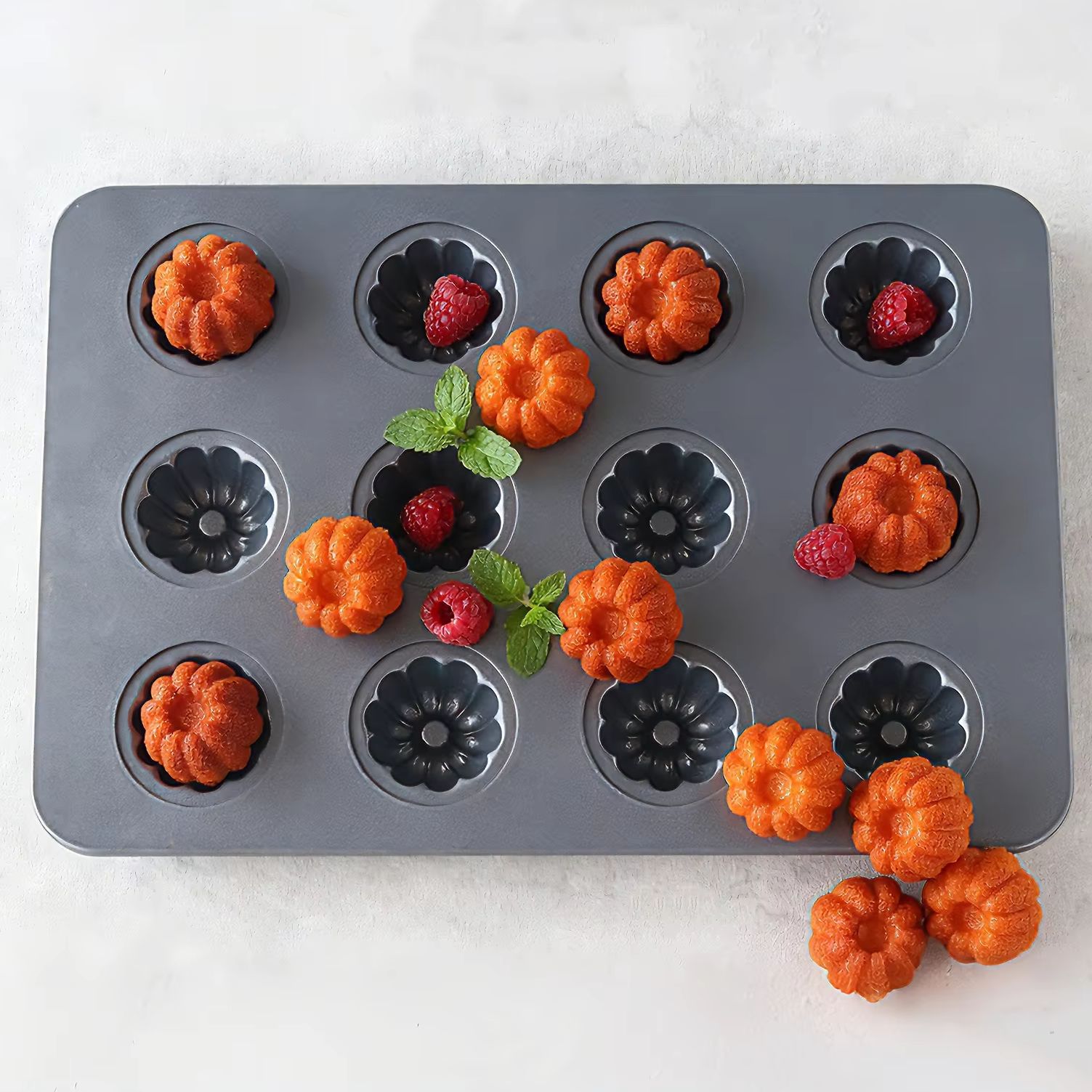 12-Cavity Mini Kouglof Baking  - đánh giá và giá Bread Baking Kitchen Utensils