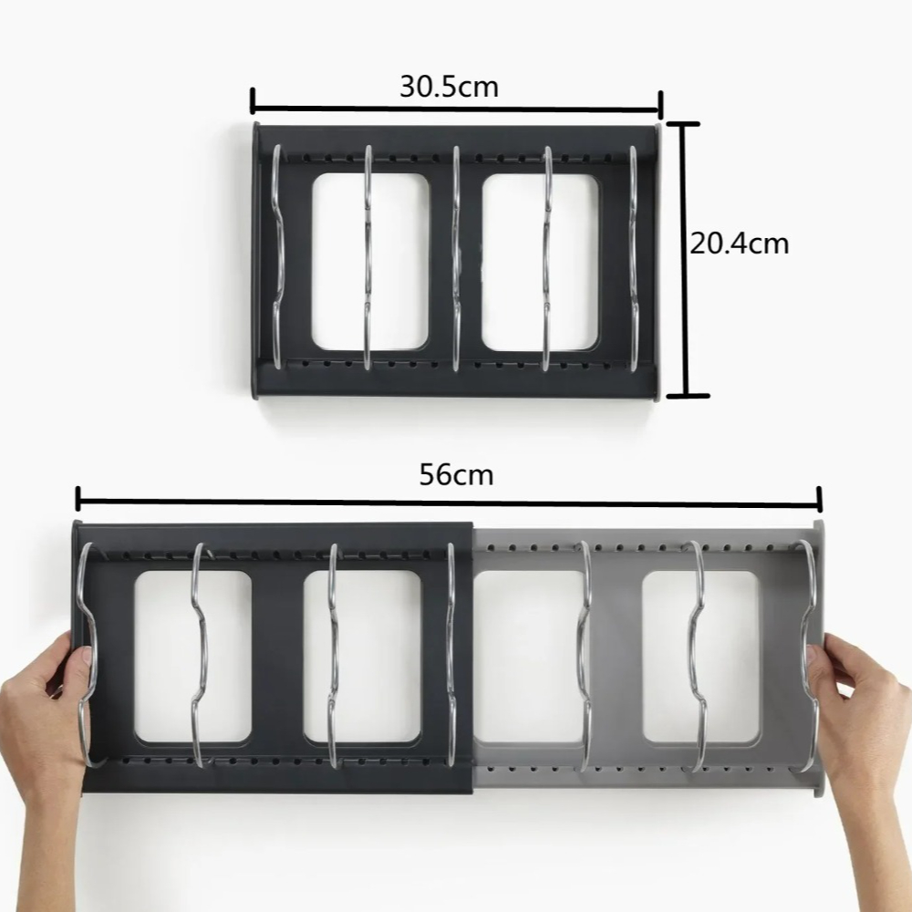 2026 7-Grid Retractable Pot Ra - đánh giá và giá Kitchen Baking Pan Organizer