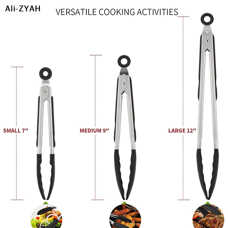 【ZA】Silicone Tongs Kitchen Ste - đánh giá và giá Kitchen Zain