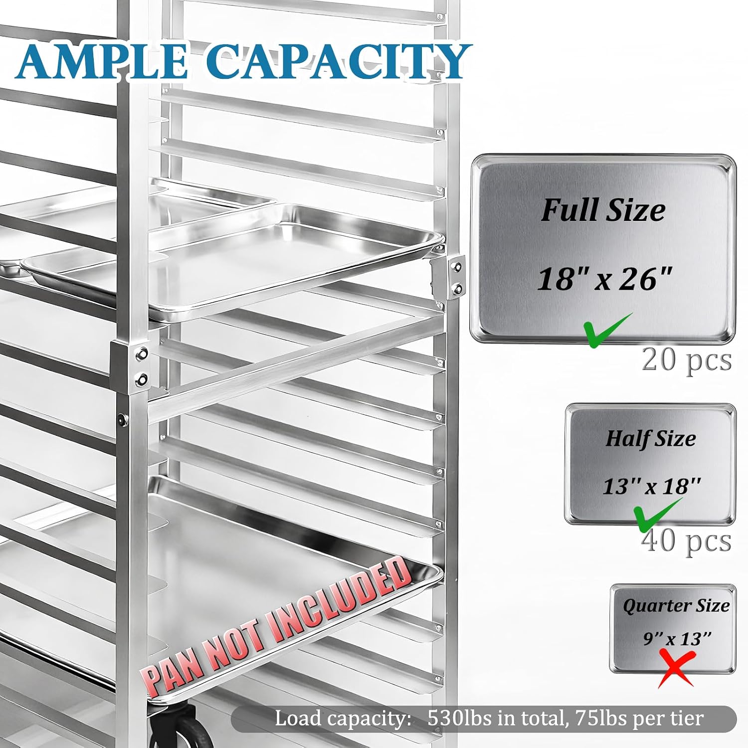 Commercial 20 Tier Stainless S - đánh giá và giá Kitchen Baking Pan Organizer