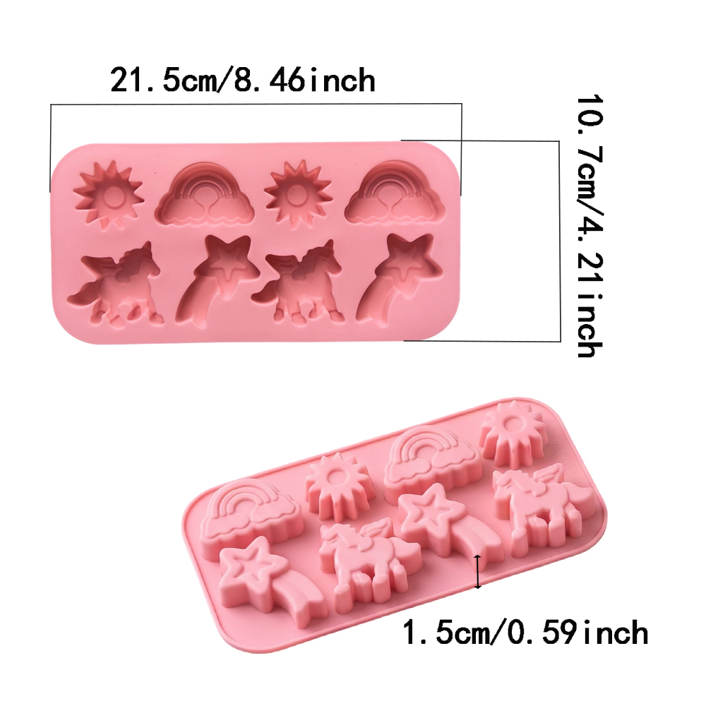1PC 8-Cavity Silicone Candy Mo - đánh giá và giá Kitchen Baking Cookies