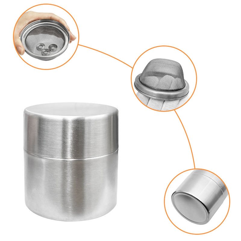 Stainless Steel Matcha Powder  - đánh giá và giá Kitchen Baking Canisters